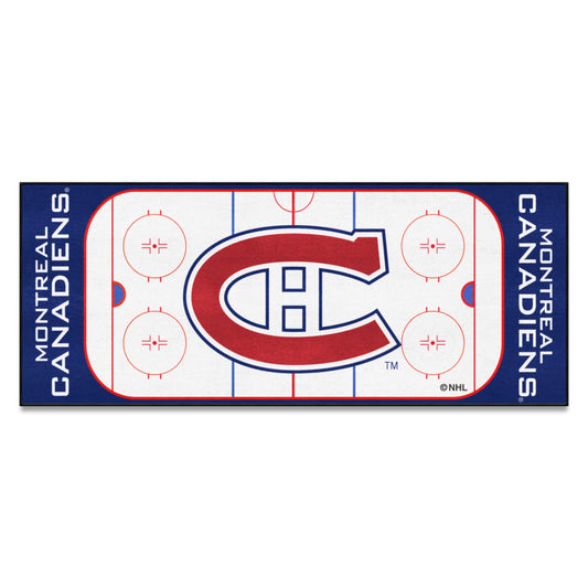 NHLRETRO Montreal Canadiens Rink Runner - 30in. x 72in. - Montreal Canadiens
