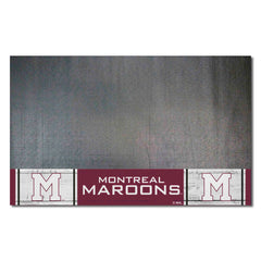 NHLRETRO Montreal Maroons Vinyl Grill Mat - 26in. x 42in. - Montreal Maroons