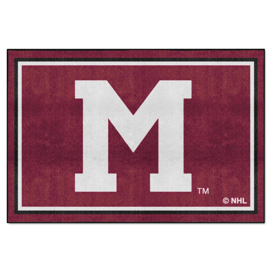 NHLRETRO Montreal Maroons 5ft. x 8 ft. Plush Area Rug - Montreal Maroons