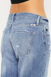 Kancan Mid Rise Distressed Straight Jeans - Trendsi - Flyclothing LLC