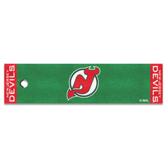 NHLRETRO New Jersey Devils Putting Green Mat - 1.5ft. x 6ft. - New Jersey Devils