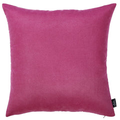 Set Of 2 Pink Brushed Twill Decorative Throw Pillow Covers - Homeroots