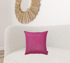 Set Of 2 Pink Brushed Twill Decorative Throw Pillow Covers - Homeroots