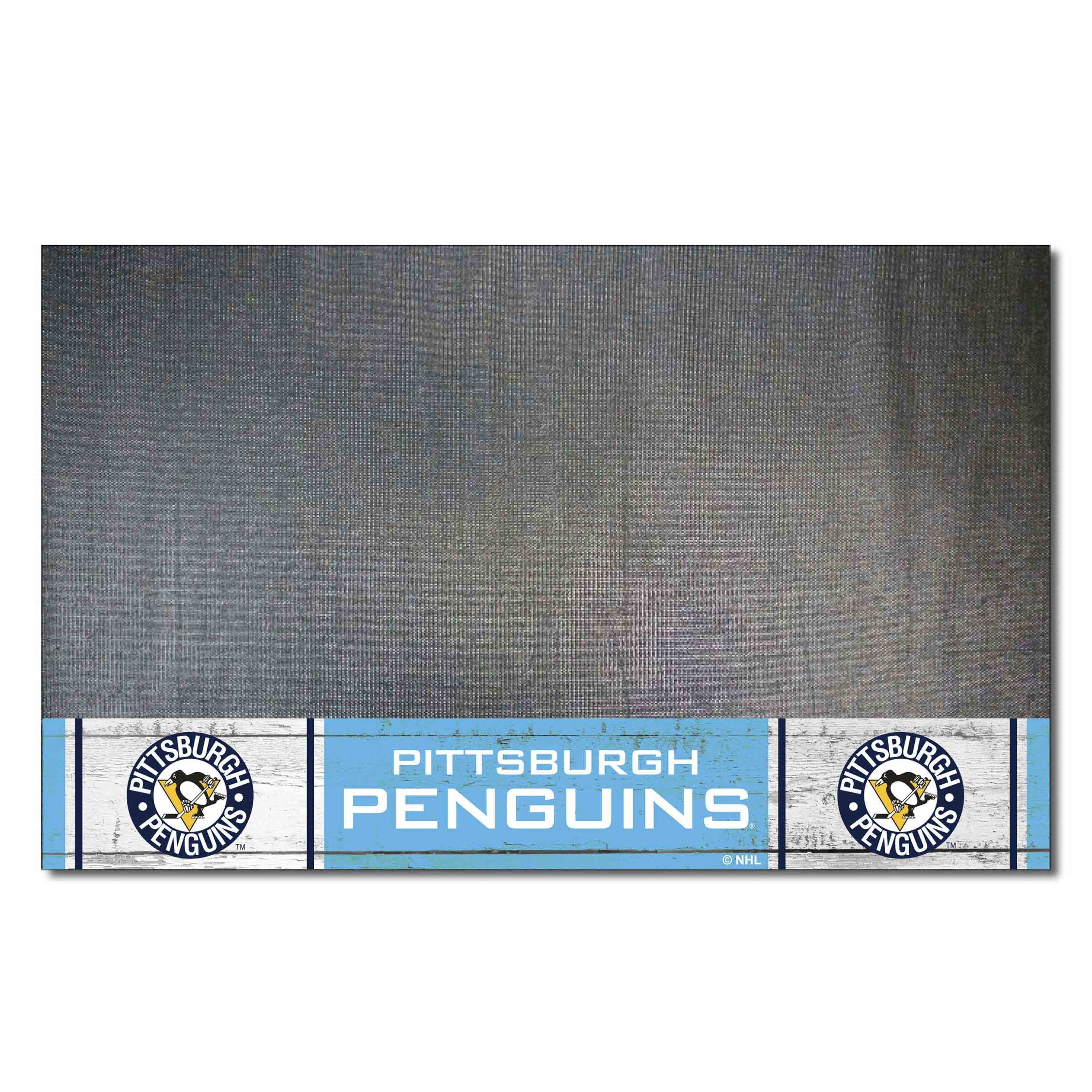 Retro NHL Pittsburgh Penguins Vinyl Grill Mat - 26in. x 42in. - Pittsburgh Penguins
