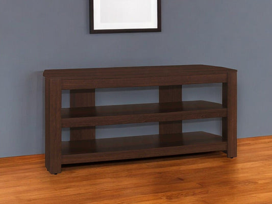 42" Dark Brown Open shelving TV Stand - Homeroots