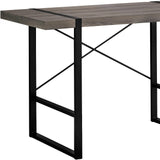 24" Taupe and Black Computer Desk - Homeroots