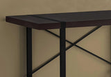 24" Dark Brown and Black Computer Desk - Homeroots - Flyclothing LLC