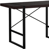 24" Dark Brown and Black Computer Desk - Homeroots