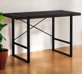 24" Dark Brown and Black Computer Desk - Homeroots - Flyclothing LLC