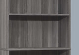 71" Gray Wood Adjustable Bookcase - Homeroots - Flyclothing LLC
