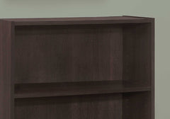 36" Brown Wood Adjustable Bookcase - Homeroots