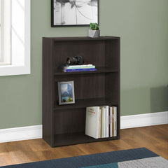 36" Brown Wood Adjustable Bookcase - Homeroots