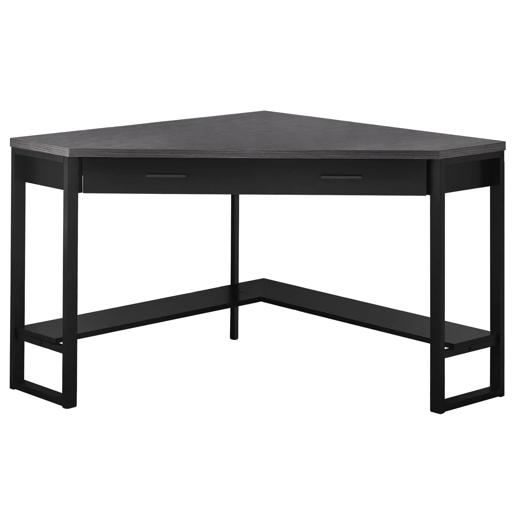 42" Gray and Black Corner - Homeroots - Flyclothing LLC