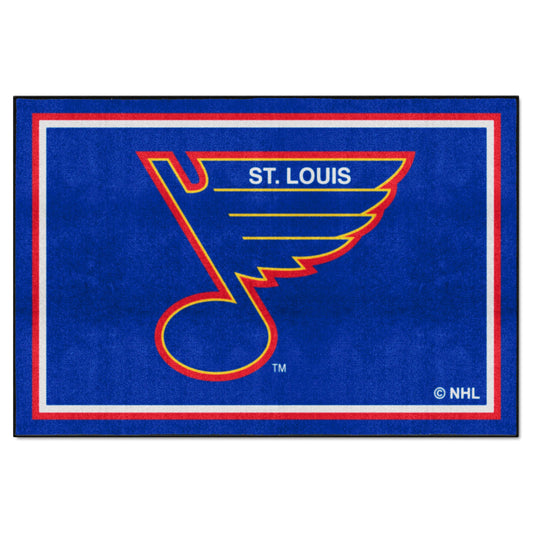 NHLRETRO St. Louis Blues 5ft. x 8 ft. Plush Area Rug - St. Louis Blues