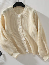 Button Down Long Sleeve Cardigan - Trendsi - Flyclothing LLC