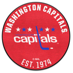 NHLRETRO Washington Capitals Roundel Rug - 27in. Diameter - Washington Capitals