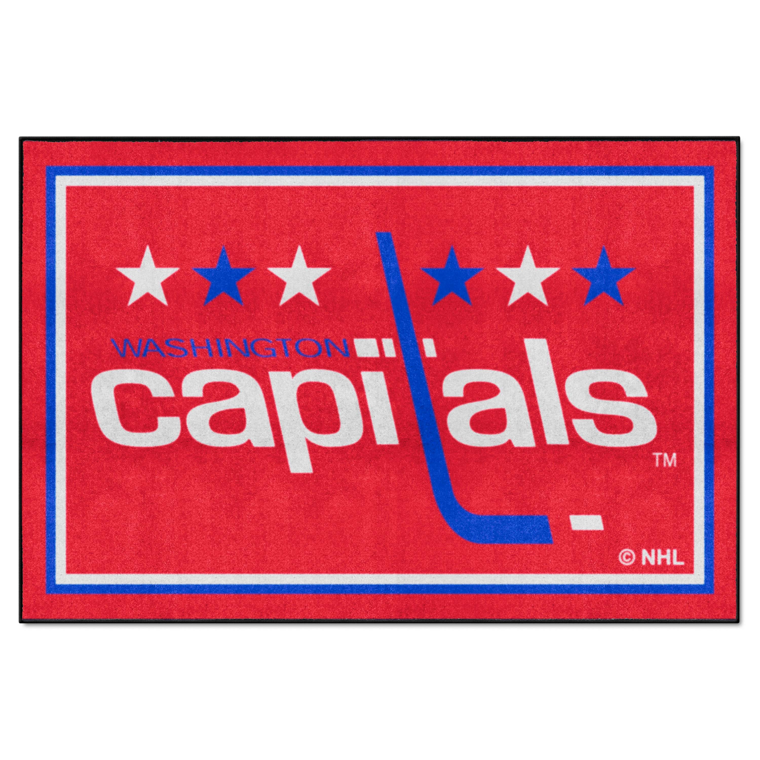 NHLRETRO Washington Capitals 5ft. x 8 ft. Plush Area Rug - Washington Capitals