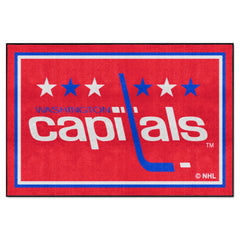 NHLRETRO Washington Capitals 5ft. x 8 ft. Plush Area Rug - Washington Capitals