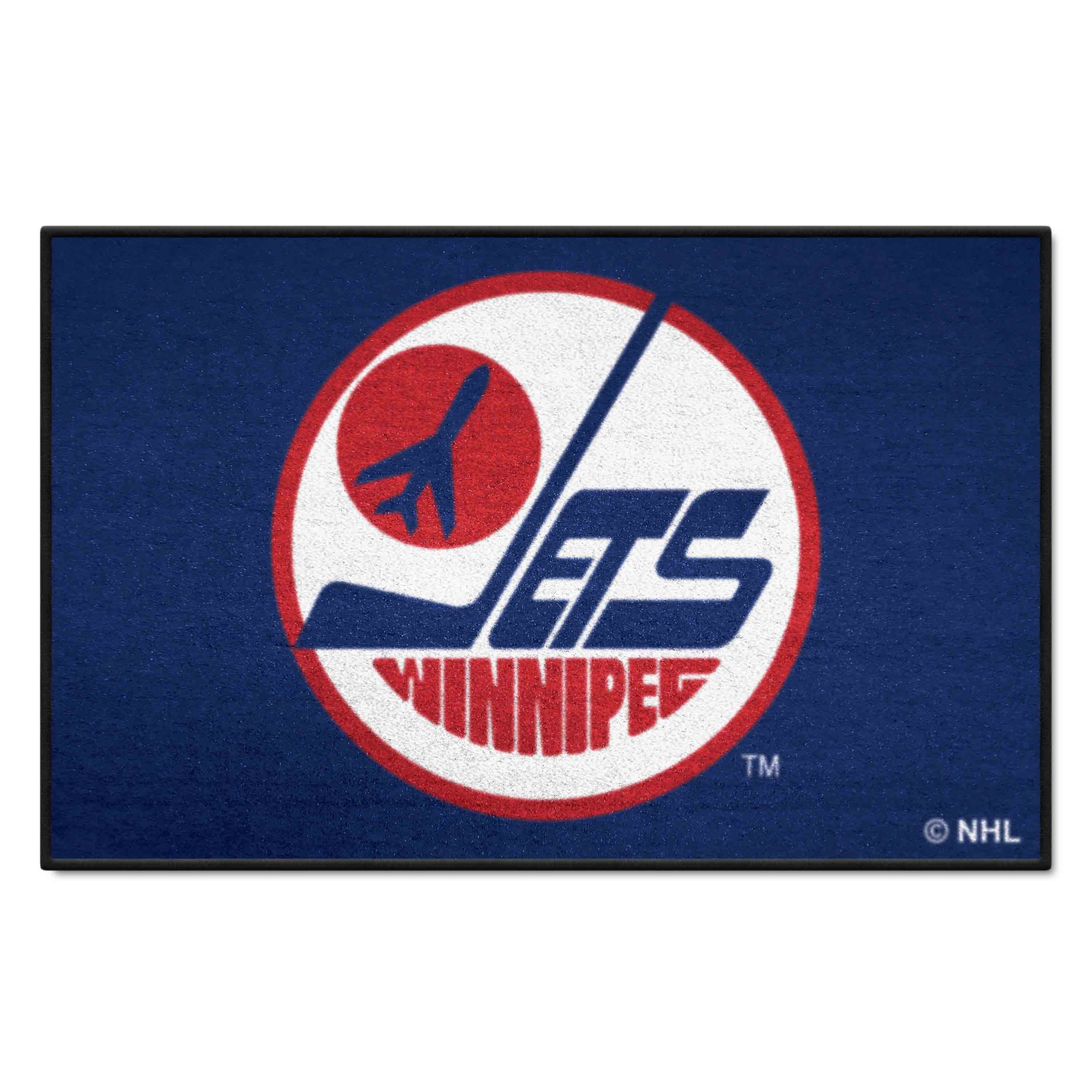 Retro NHL Winnipeg Jets Starter Mat Accent Rug - 19in. x 30in. - Winnipeg Jets