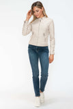 Snobbish PU Leather Zip Up Jacket with Pockets - Trendsi - Flyclothing LLC