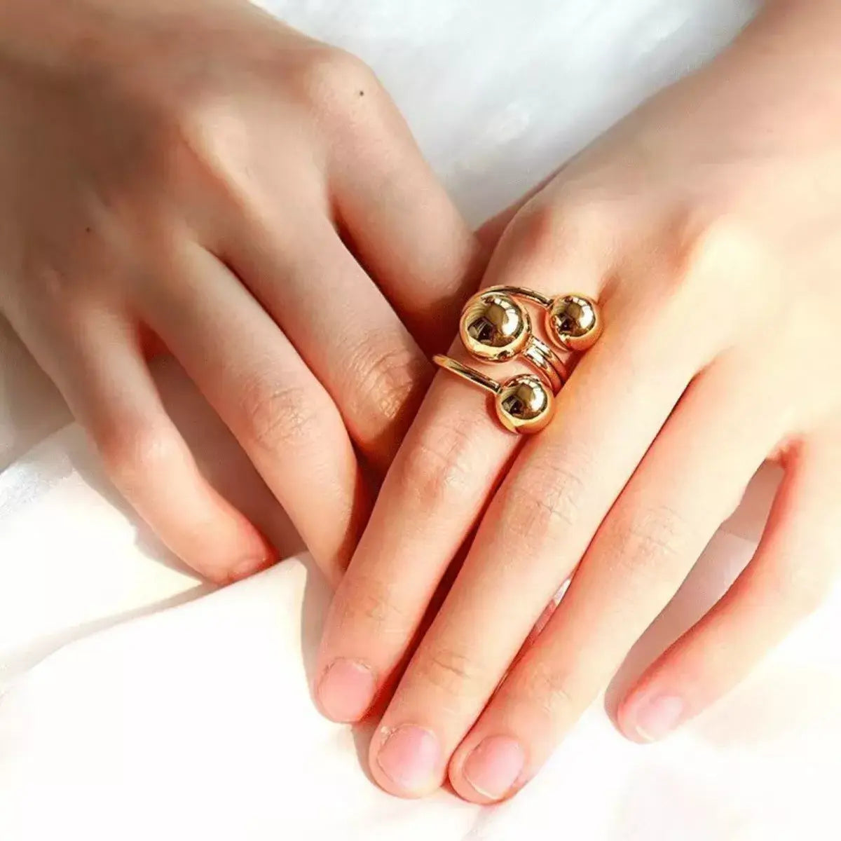 Multi Layered Ball Ring - Trendsi - Flyclothing LLC