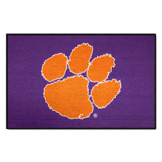 Clemson Tigers Starter Mat Accent Rug, Purple - 19in. x 30in. - Clemson
