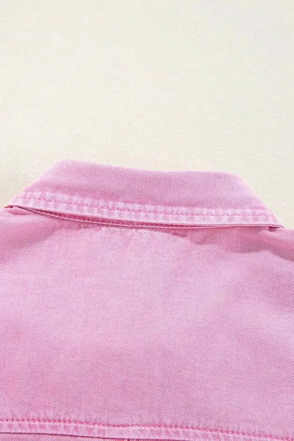 Button Down Short Sleeve Denim Dress - Trendsi - Flyclothing LLC