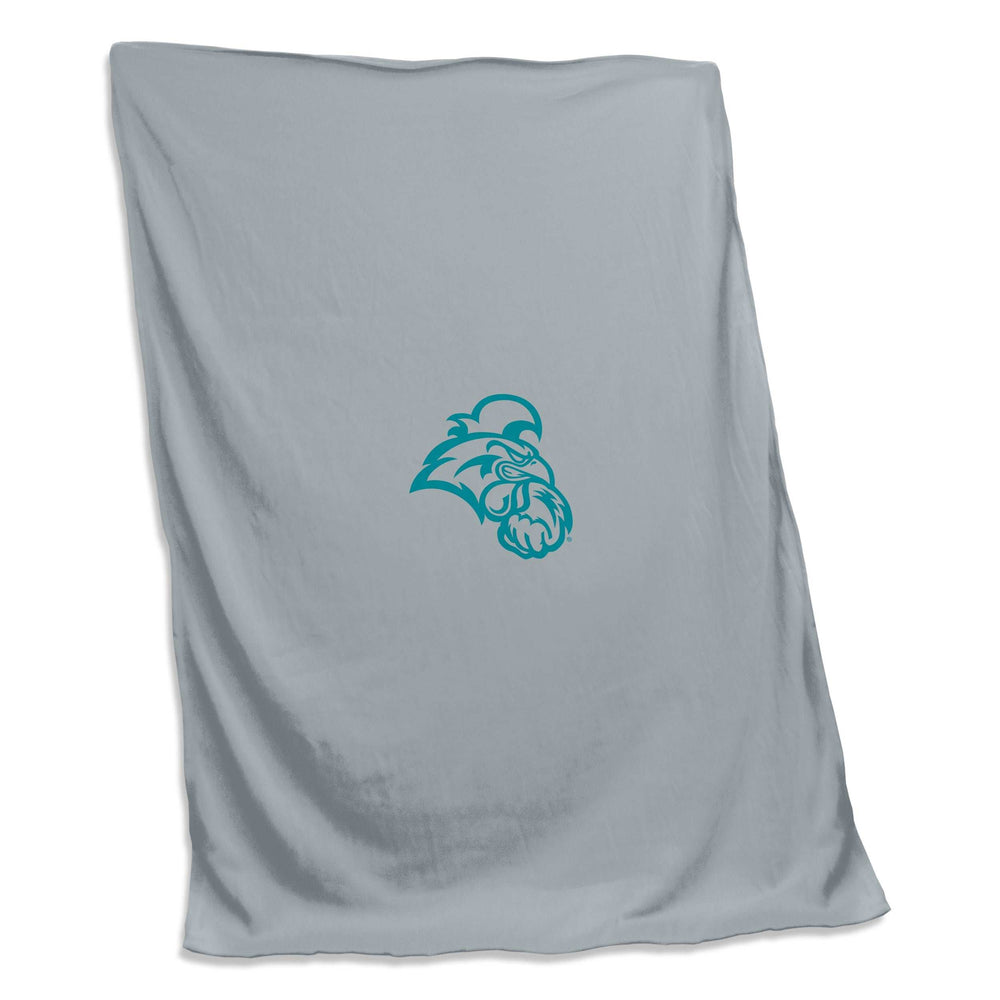 Coastal Carolina Gray New Logo Sweatshirt Blanket (Screened) - Logo Brands - Flyclothing LLC