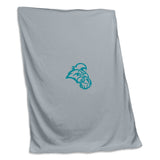 Coastal Carolina Gray New Logo Sweatshirt Blanket (Screened) - Logo Brands - Flyclothing LLC