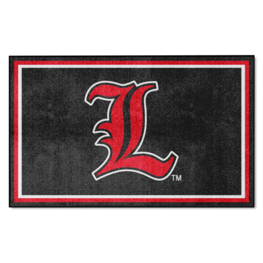 Louisville Cardinals 4ft. x 6ft. Plush Area Rug - Louisville