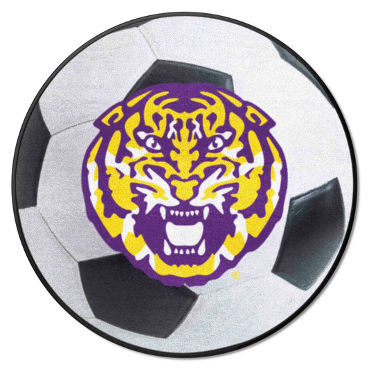 LSU Tigers Soccer Ball Rug - 27in. Diameter - LSU