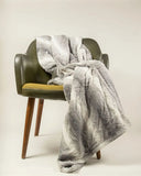 50" X 60" Grey And White Modern Contemporary Heated Throw Blankets - Homeroots - Flyclothing LLC