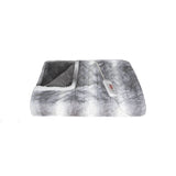 50" X 60" Grey And White Modern Contemporary Heated Throw Blankets - Homeroots - Flyclothing LLC