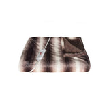 50" X 60" Brown And White Modern Contemporary Heated  Throw Blankets - Homeroots
