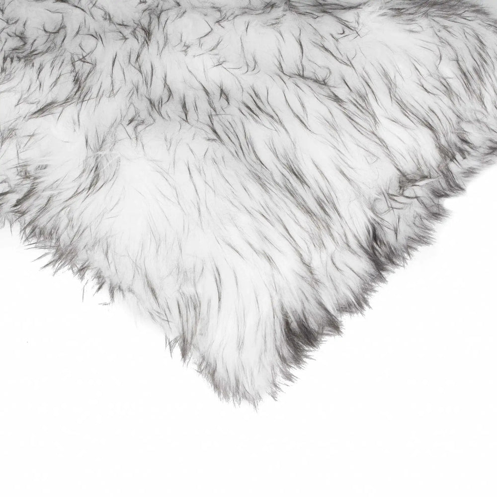 18" X 18" X 5" Gradient Gray Faux Fur 2Pack Pillow - Homeroots - Flyclothing LLC