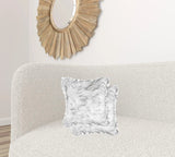 18" X 18" X 5" Gradient Gray Faux Fur  2Pack Pillow - Homeroots
