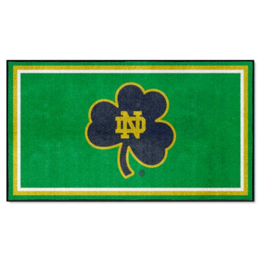 Notre Dame Fighting Irish 3ft. x 5ft. Plush Area Rug, Clover Logo - Notre Dame