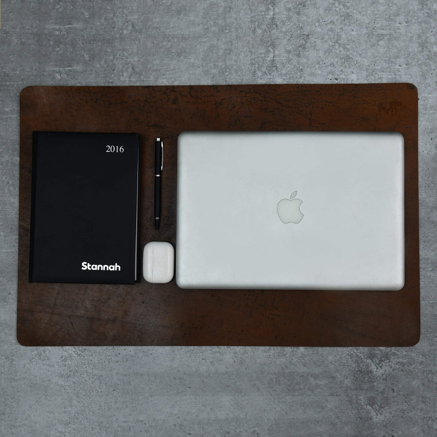 Espresso Elegance Leather Desk Mat + Mouse Pad - Classy Leather Bags - Flyclothing LLC