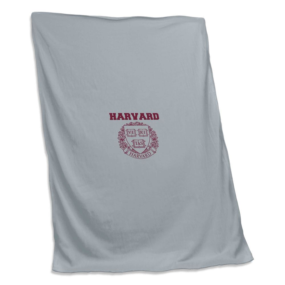 Harvard Gray Sweatshirt Blanket (Screened) - Logo Brands - Flyclothing LLC