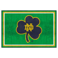 Notre Dame Fighting Irish 5ft. x 8 ft. Plush Area Rug, Clover Logo - Notre Dame