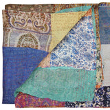 60" X 90" Silk Multicolor Throws - Homeroots