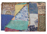 60" X 90" Silk Multicolor Throws - Homeroots