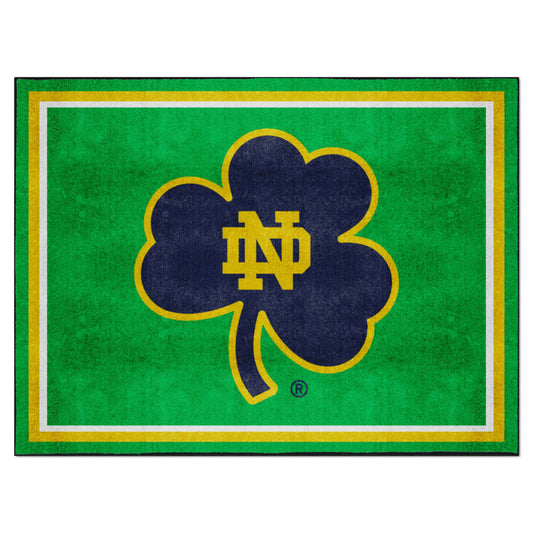 Notre Dame Fighting Irish 8ft. x 10 ft. Plush Area Rug, Clover Logo - Notre Dame
