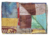 60" X 90" Silk Multicolor Throws - Homeroots
