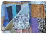 60" X 90" Silk Multicolor Throws - Homeroots