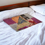 60" X 90" Silk Multicolor Throws - Homeroots