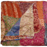 60" X 90" Silk Multicolor Throws - Homeroots