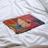 60" X 90" Silk Multicolor Throws - Homeroots