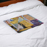 60" X 90" Silk Multicolor Throws - Homeroots