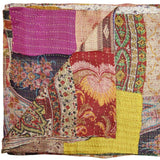 60" X 90" Silk Multicolor Throws - Homeroots